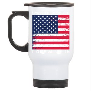 I Miss The America I Grew Up In Grunge Gift Stainless Steel Travel Mug