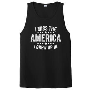 I Miss The America I Grew Up In Funny Usa Patriotic American Gift PosiCharge Competitor Tank