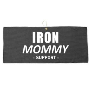 Iron Mommy Triathlon Mom Support Mother Great Gift Large Microfiber Waffle Golf Towel