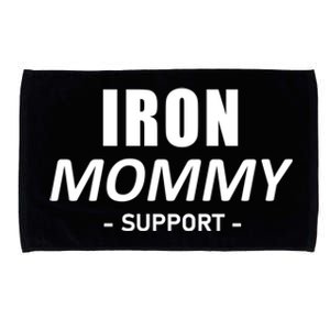 Iron Mommy Triathlon Mom Support Mother Great Gift Microfiber Hand Towel