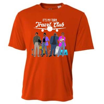 It's My Turn Travel Club Traveling Black African American Men And Women Cooling Performance Crew T-Shirt