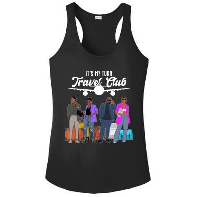 It's My Turn Travel Club Traveling Black African American Men And Women Ladies PosiCharge Competitor Racerback Tank