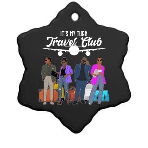 It's My Turn Travel Club Traveling Black African American Men And Women Ceramic Star Ornament