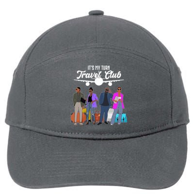 It's My Turn Travel Club Traveling Black African American Men And Women 7-Panel Snapback Hat