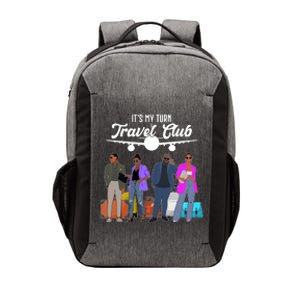 It's My Turn Travel Club Traveling Black African American Men And Women Vector Backpack