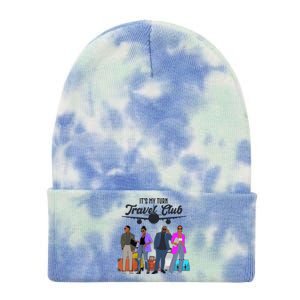 It's My Turn Travel Club Traveling Black African American Men And Women Tie Dye 12in Knit Beanie