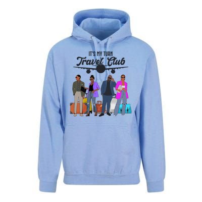 It's My Turn Travel Club Traveling Black African American Men And Women Unisex Surf Hoodie