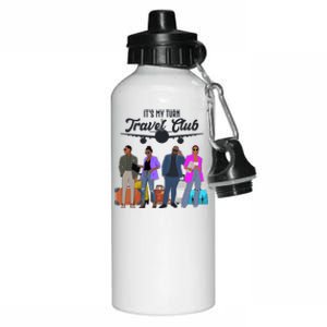 It's My Turn Travel Club Traveling Black African American Men And Women Aluminum Water Bottle