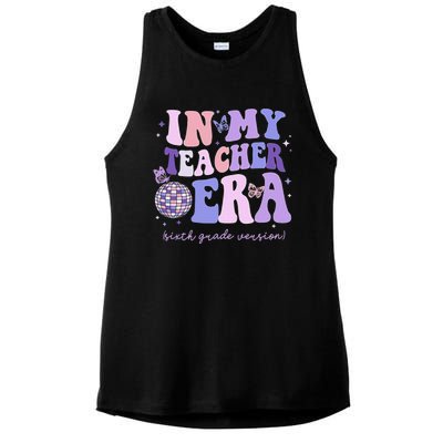 In My Teacher Era Sixth Grade Version 6th Grade Teacher Era Ladies PosiCharge Tri-Blend Wicking Tank