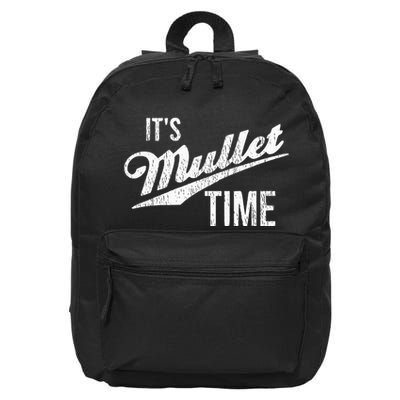 ItS Mullet Time Funny Redneck Mullet 16 in Basic Backpack