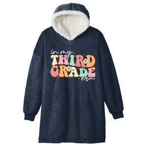 In My Third Grade Era Retro Back To School Teacher Student Hooded Wearable Blanket