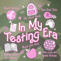 In My Testing Era Teachers Student Rock The Test Testing Day Legacy Tie Dye Trucker Hat