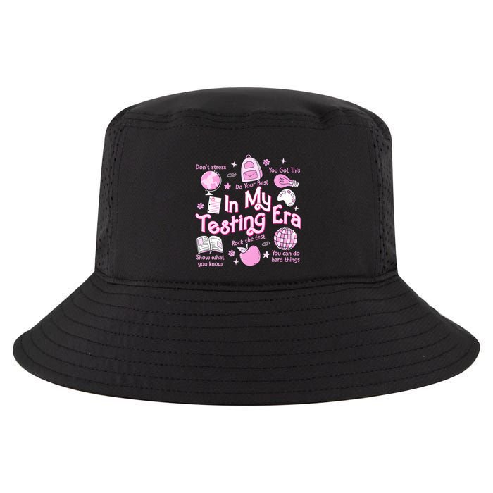 In My Testing Era Teachers Student Rock The Test Testing Day Cool Comfort Performance Bucket Hat