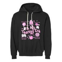 In My Testing Era Teachers Student Rock The Test Testing Day Garment-Dyed Fleece Hoodie