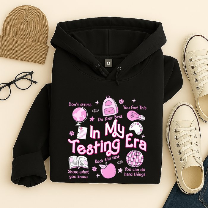 In My Testing Era Teachers Student Rock The Test Testing Day Hoodie