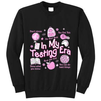 In My Testing Era Teachers Student Rock The Test Testing Day Sweatshirt
