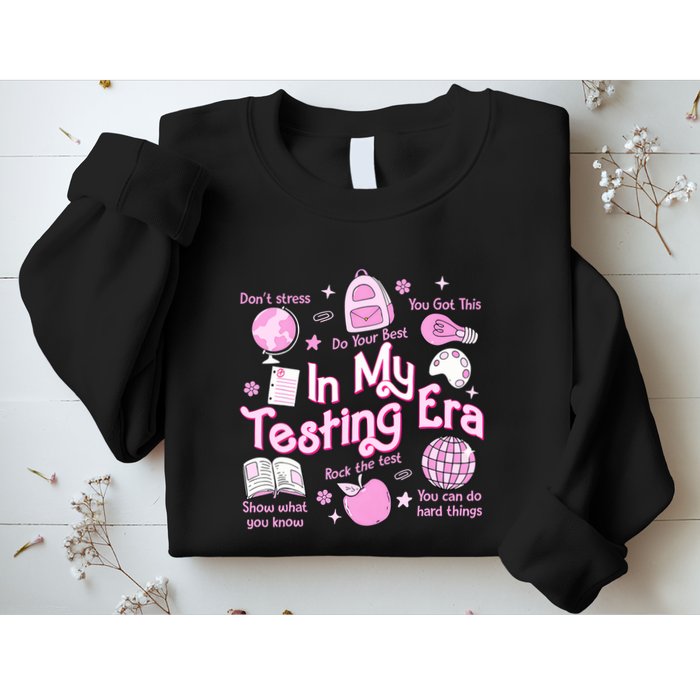 In My Testing Era Teachers Student Rock The Test Testing Day Sweatshirt