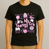 In My Testing Era Teachers Student Rock The Test Testing Day T-Shirt