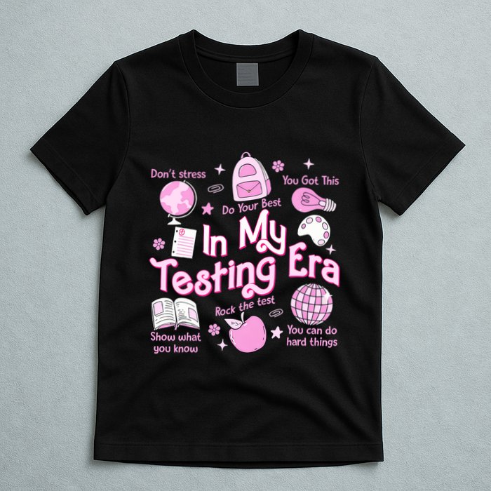 In My Testing Era Teachers Student Rock The Test Testing Day T-Shirt
