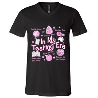 In My Testing Era Teachers Student Rock The Test Testing Day V-Neck T-Shirt