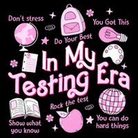 In My Testing Era Teachers Student Rock The Test Testing Day Backpack