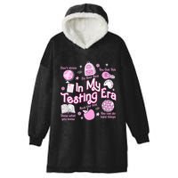 In My Testing Era Teachers Student Rock The Test Testing Day Hooded Wearable Blanket