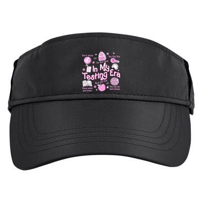 In My Testing Era Teachers Student Rock The Test Testing Day Adult Drive Performance Visor
