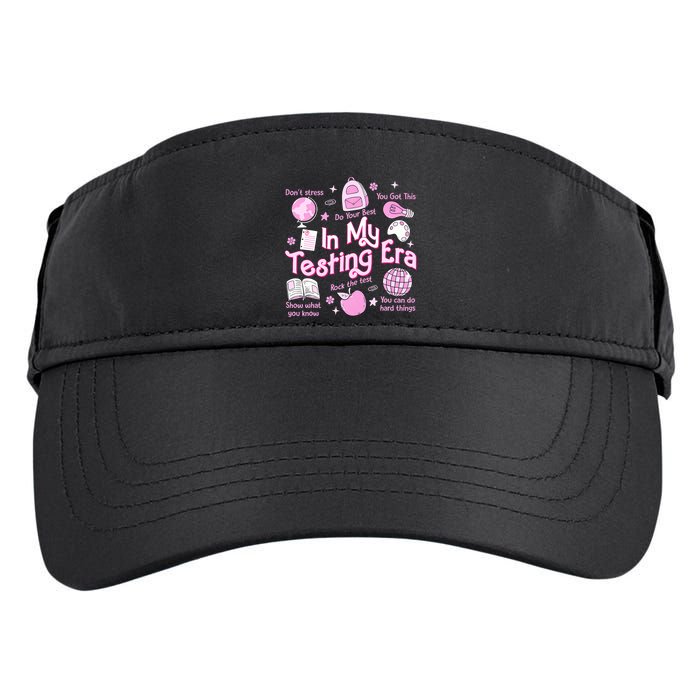 In My Testing Era Teachers Student Rock The Test Testing Day Adult Drive Performance Visor