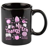 In My Testing Era Teachers Student Rock The Test Testing Day 11oz C Handle Ceramic Mug