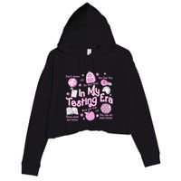 In My Testing Era Teachers Student Rock The Test Testing Day Crop Fleece Hoodie
