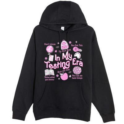 In My Testing Era Teachers Student Rock The Test Testing Day Premium Pullover Hoodie