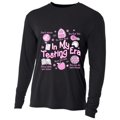 In My Testing Era Teachers Student Rock The Test Testing Day Cooling Performance Long Sleeve Crew