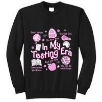 In My Testing Era Teachers Student Rock The Test Testing Day Tall Sweatshirt