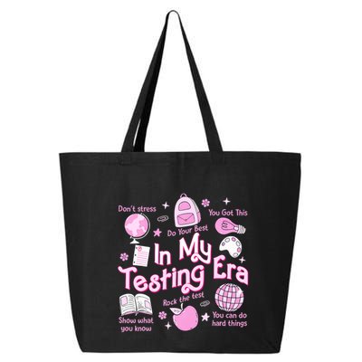 In My Testing Era Teachers Student Rock The Test Testing Day 25L Jumbo Tote