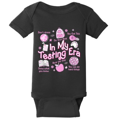 In My Testing Era Teachers Student Rock The Test Testing Day Baby Bodysuit