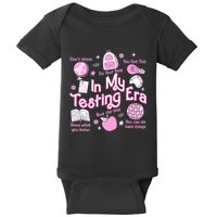 In My Testing Era Teachers Student Rock The Test Testing Day Baby Bodysuit