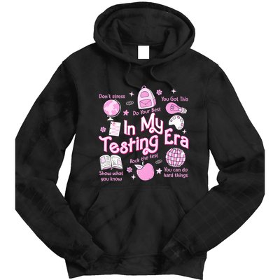 In My Testing Era Teachers Student Rock The Test Testing Day Tie Dye Hoodie