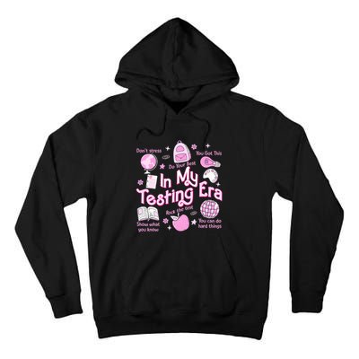 In My Testing Era Teachers Student Rock The Test Testing Day Tall Hoodie