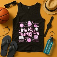 In My Testing Era Teachers Student Rock The Test Testing Day Tank Top
