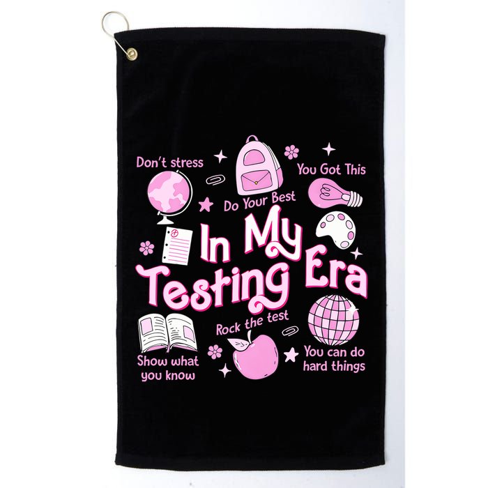 In My Testing Era Teachers Student Rock The Test Testing Day Golf Towel