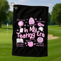 In My Testing Era Teachers Student Rock The Test Testing Day Golf Towel