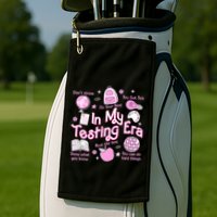 In My Testing Era Teachers Student Rock The Test Testing Day Golf Towel