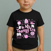 In My Testing Era Teachers Student Rock The Test Testing Day Toddler T-Shirt