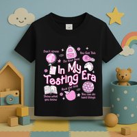 In My Testing Era Teachers Student Rock The Test Testing Day Toddler T-Shirt