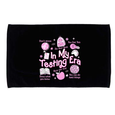 In My Testing Era Teachers Student Rock The Test Testing Day Microfiber Hand Towel