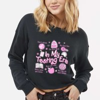 In My Testing Era Teachers Student Rock The Test Testing Day Cropped Pullover Crew
