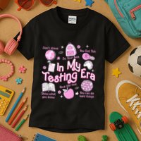 In My Testing Era Teachers Student Rock The Test Testing Day Kids T-Shirt