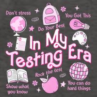 In My Testing Era Teachers Student Rock The Test Testing Day Vector Backpack