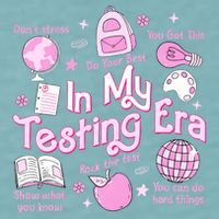 In My Testing Era Teachers Student Rock The Test Testing Day Sueded Cloud Jersey T-Shirt
