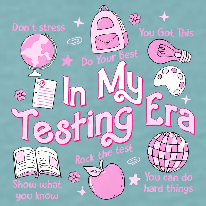 In My Testing Era Teachers Student Rock The Test Testing Day Sueded Cloud Jersey T-Shirt